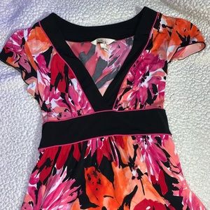 SPECKLES | NWOT Pink & Orange Flowered Dress